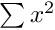 $\sum x^2$